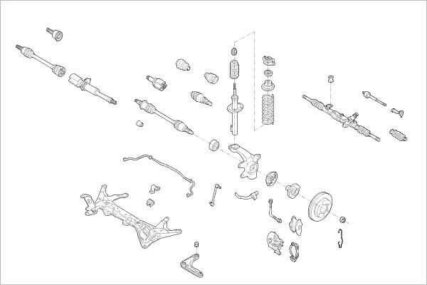 Подвеска колеса DELPHI OE-FORD-000005173-F 1425095813 OBA 50 изображение 0