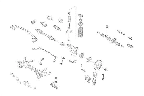 Подвеска колеса DELPHI 1425095839 KS 8C5 OE-FORD-000005188-F