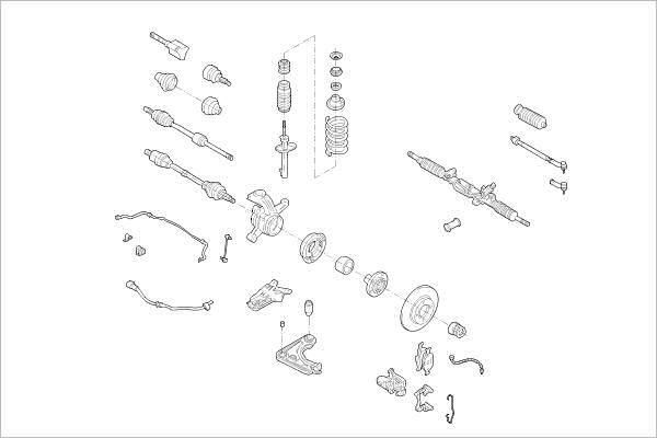 Подвеска колеса DELPHI 1425095885 C7H EWLH OE-FORD-000005802-F