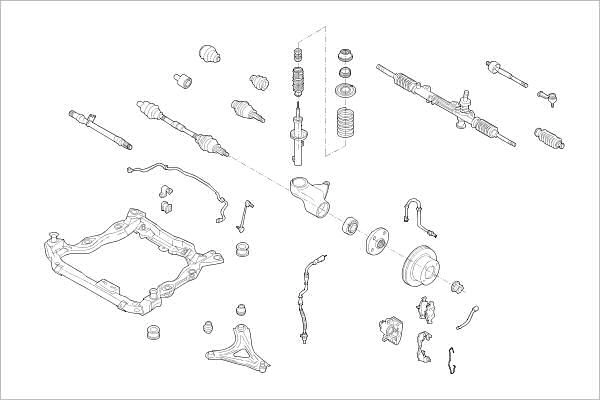 Подвеска колеса DELPHI 1425095889 OE-FORD-000005817-F VU0 WG