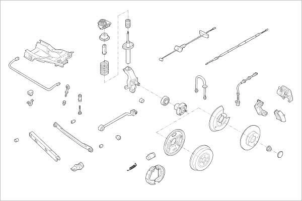 Подвеска колеса DELPHI OE-FORD-000005818-R MV6GV 30 1425095892