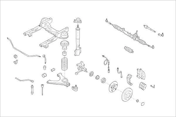Подвеска колеса DELPHI OE-FORD-000007470-F H4HC 2T 1425095923