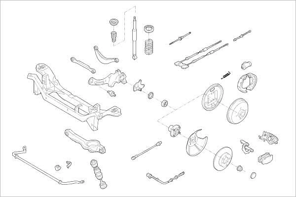 Подвеска колеса DELPHI OE-FORD-000010040-R P0H P0 1425095996