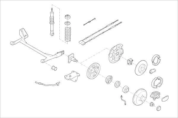 Подвеска колеса DELPHI OE-FORD-000010426-R 1425096010 X IJLTY