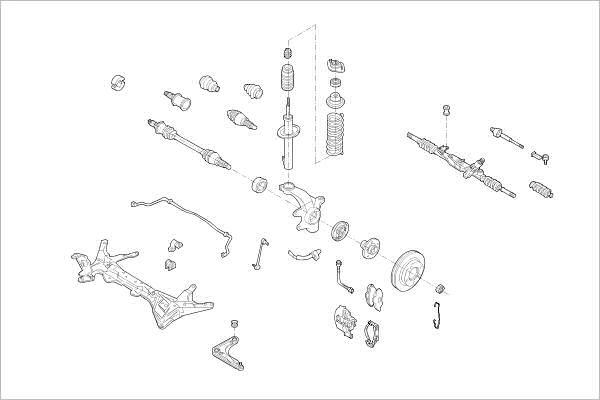 Подвеска колеса DELPHI 1425096013 OE-FORD-000011225-F HX DTO