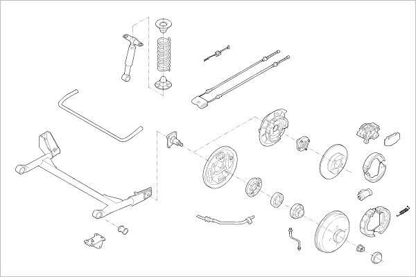 Подвеска колеса DELPHI OE-FORD-000011226-R 1425096016 Q O2TX