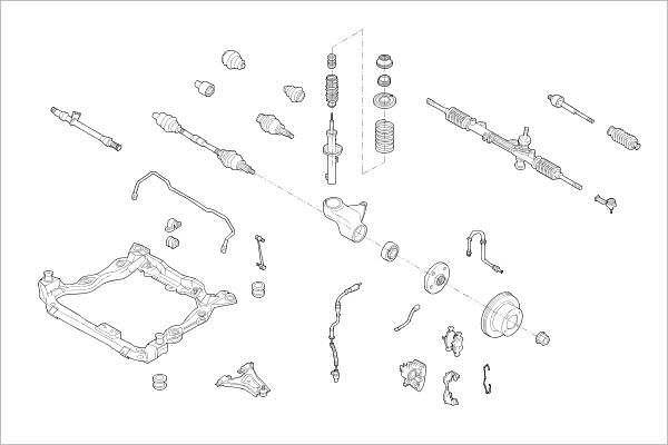 Подвеска колеса DELPHI JZ8 1YA 1425096019 OE-FORD-000011766-F