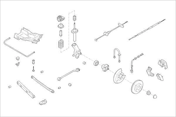 Подвеска колеса DELPHI 1425096020 OE-FORD-000011766-R 1 OFMF5