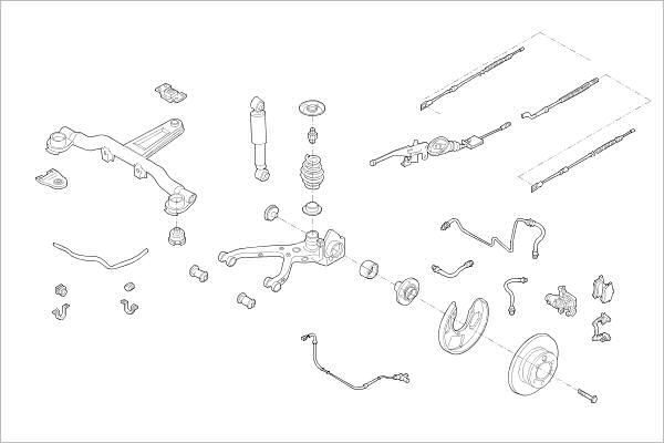 Подвеска колеса DELPHI O2P QXA1 OE-FORD-000014796-R 1425098497