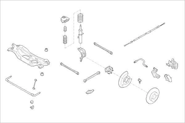 Подвеска колеса DELPHI 6G2UG 5M 1425098543 OE-FORD-000015486-R