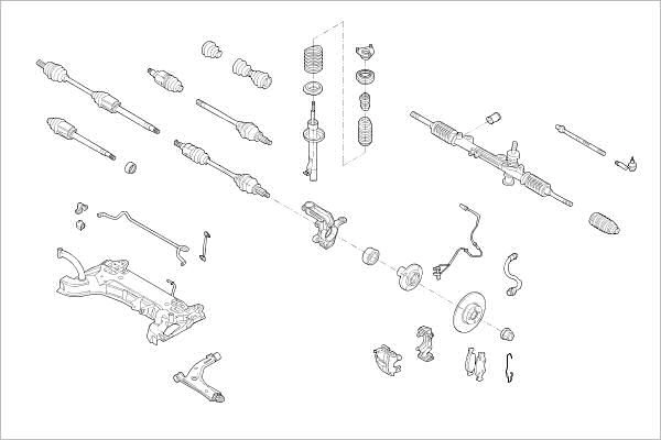 Подвеска колеса DELPHI 1425098562 G UICN OE-FORD-000016085-F