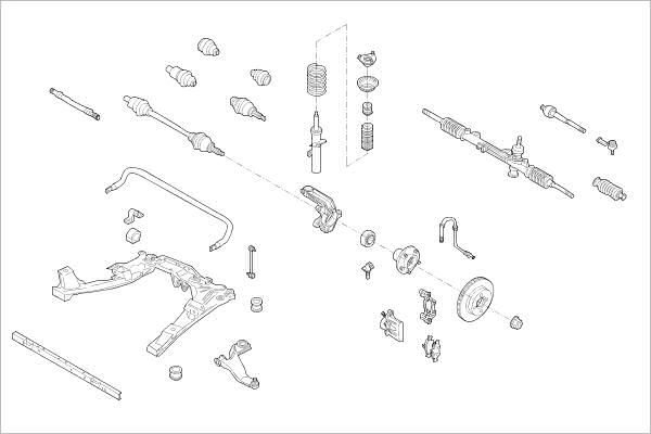 Подвеска колеса DELPHI OE-FORD-000018274-F 1425098636 NN1 JI