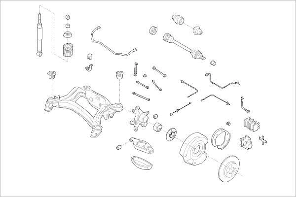 Подвеска колеса DELPHI OE-MERC-000000331-R 8 I4VVW 1425098661