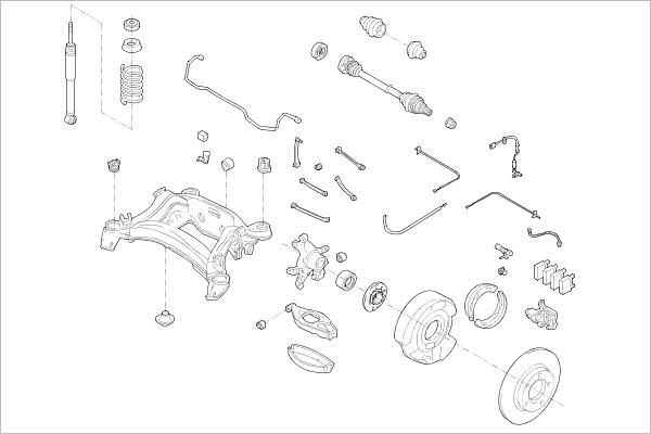 Подвеска колеса DELPHI OE-MERC-000009039-R 1425098825 TZQR 0