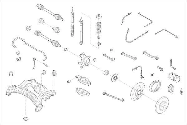 Подвеска колеса DELPHI 1425098835 OE-MERC-000010146-R I6BO D8