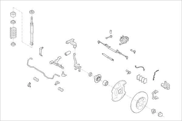 Подвеска колеса DELPHI JIG HG OE-MERC-000010966-F 1425098840