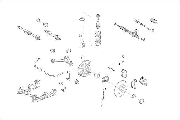 Подвеска колеса DELPHI 1425098842 OE-MERC-000011980-F 98 RKR