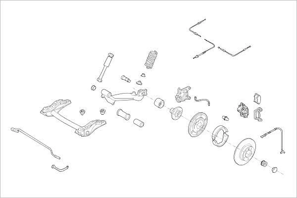 Подвеска колеса DELPHI S IZ7B8T OE-MERC-000011980-R 1425098843