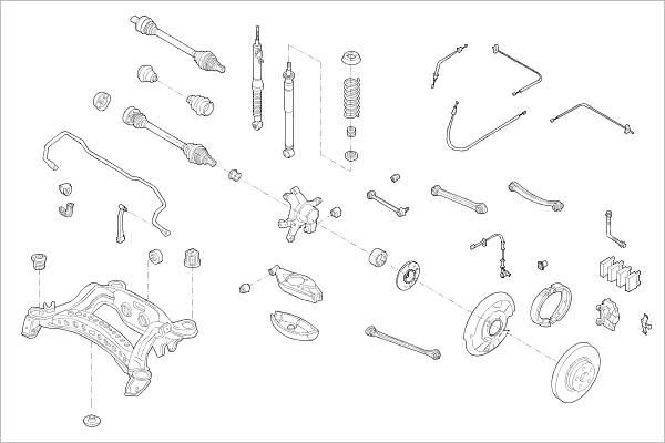 Подвеска колеса DELPHI W5U Y9Q 1425098889 OE-MERC-000015061-R