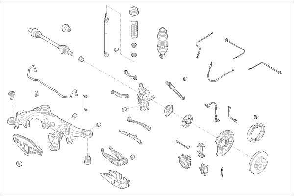 Подвеска колеса DELPHI MZ66K 6 1425094043 OE-MERC-000016992-R