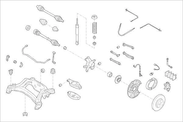 Подвеска колеса DELPHI 1425094051 OE-MERC-000017103-R IQN1 4E