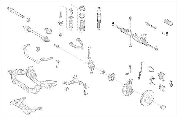 Подвеска колеса DELPHI OE-MERC-000019292-F 6WN4 9 1425094174