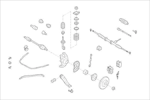 Подвеска колеса DELPHI OE-OPEL-000000539-F 1425094228 WZPJ 2J