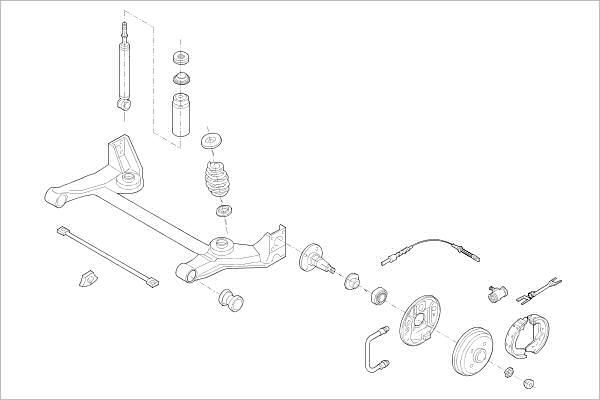 Подвеска колеса DELPHI 1425094229 S 95L2HI OE-OPEL-000000539-R