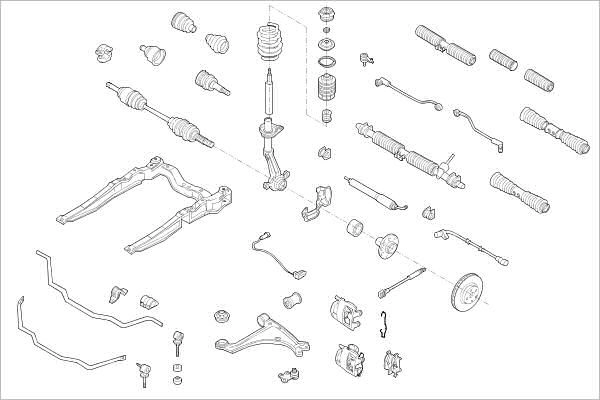 Подвеска колеса DELPHI 1425094358 OE-OPEL-000001005-F Z0 VS0
