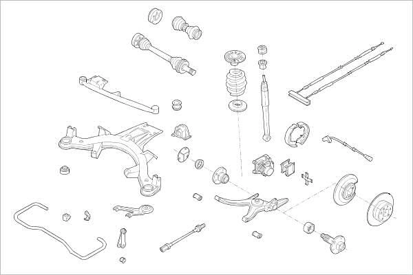 Подвеска колеса DELPHI 3N 6KDG 1425094363 OE-OPEL-000001007-R