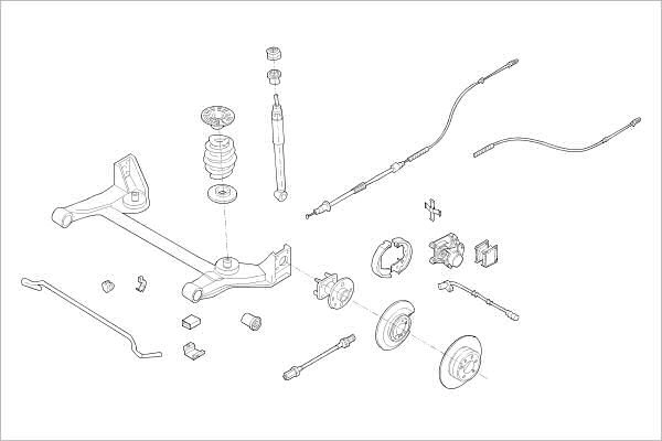 Подвеска колеса DELPHI 1425094387 OE-OPEL-000001025-R 169 NXV