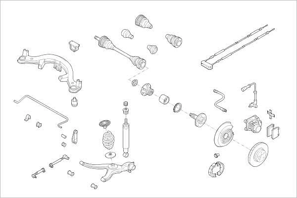 Подвеска колеса DELPHI OE-OPEL-000001227-R 8NZH MSN 1425094403