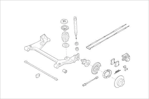 Подвеска колеса DELPHI 1425094523 OE-OPEL-000001831-R 87W Z3