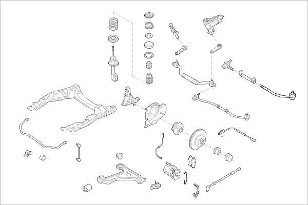 Подвеска колеса DELPHI OE-OPEL-000003859-F O TLM1 1425094538