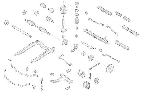 Подвеска колеса DELPHI 1425094560 LZK HOXC OE-OPEL-000003870-F