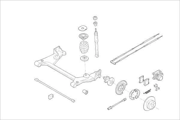 Подвеска колеса DELPHI K VUTFZR OE-OPEL-000004652-R 1425094589