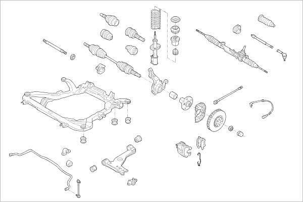 Подвеска колеса DELPHI LTV0 HK 1425094626 OE-OPEL-000005169-F