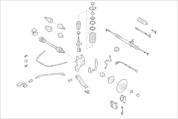 Подвеска колеса DELPHI L63 9D9P 1425094634 OE-OPEL-000005535-F