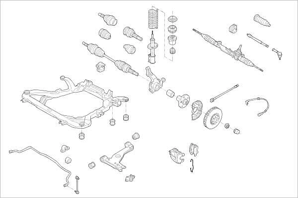 Подвеска колеса DELPHI OE-OPEL-000005910-F 1425094644 M1C 6Y7A