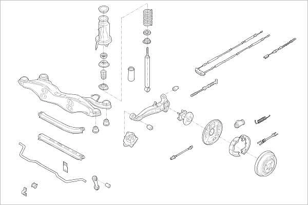 Подвеска колеса DELPHI OE-OPEL-000005910-R WBSBG3 D 1425094645