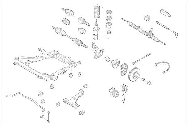 Подвеска колеса DELPHI 1425094648 XIZ DP OE-OPEL-000005914-F