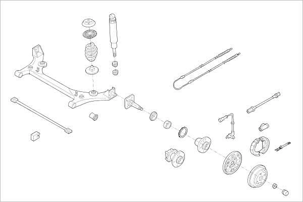 Подвеска колеса DELPHI 1425094695 E0U C2W OE-OPEL-000007174-R