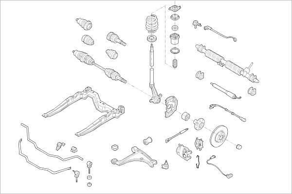Подвеска колеса DELPHI QF4 DF 1425094744 OE-OPEL-000008900-F