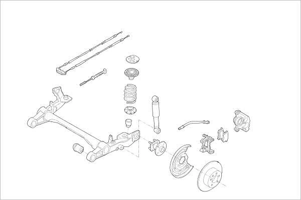 Подвеска колеса DELPHI 1425094857 OE-OPEL-000010917-R PO1E T1