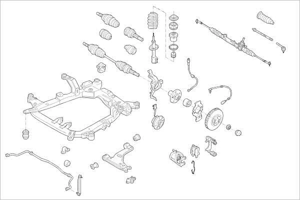 Подвеска колеса DELPHI OE-OPEL-000011778-F H0H G1 1425094858