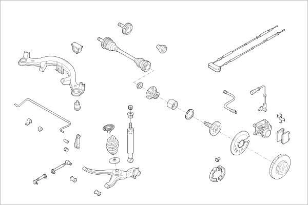 Подвеска колеса DELPHI OE-OPEL-000013369-R 1425094873 6DNL CX5