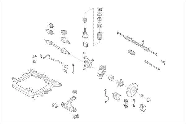 Подвеска колеса DELPHI 1425094912 E6MO P OE-OPEL-000014910-F