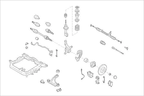Подвеска колеса DELPHI 4AQR O 1425094916 OE-OPEL-000014912-F