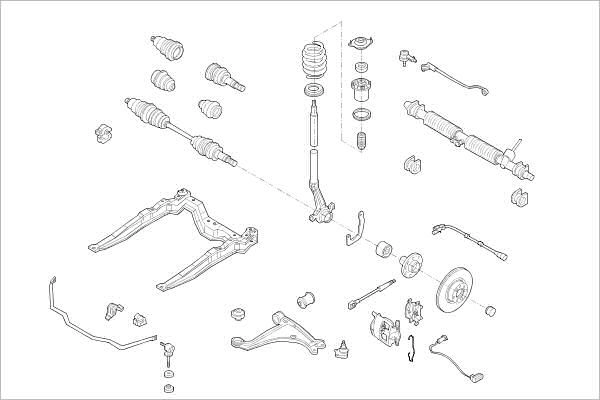 Подвеска колеса DELPHI OE-OPEL-000015238-F 1425094938 3NA Q3