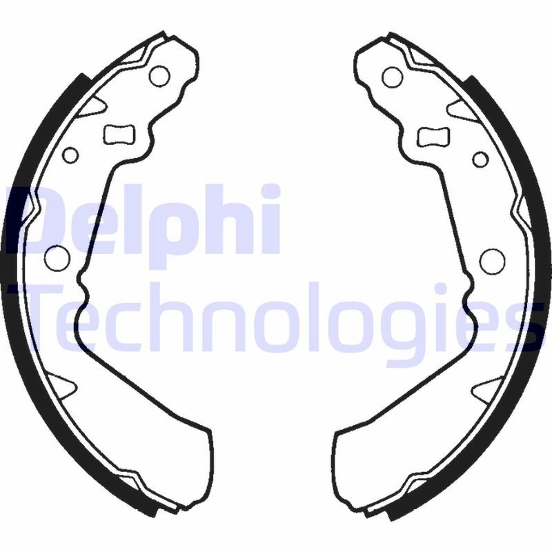 Барабанные колодки DELPHI J CO48 5012759202500 1423298238 LS1363